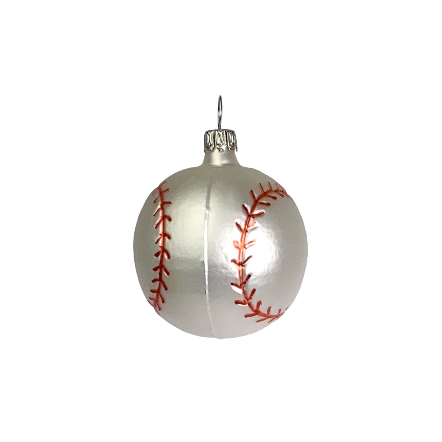 Baseball klein Christbaumkugel aus Glas