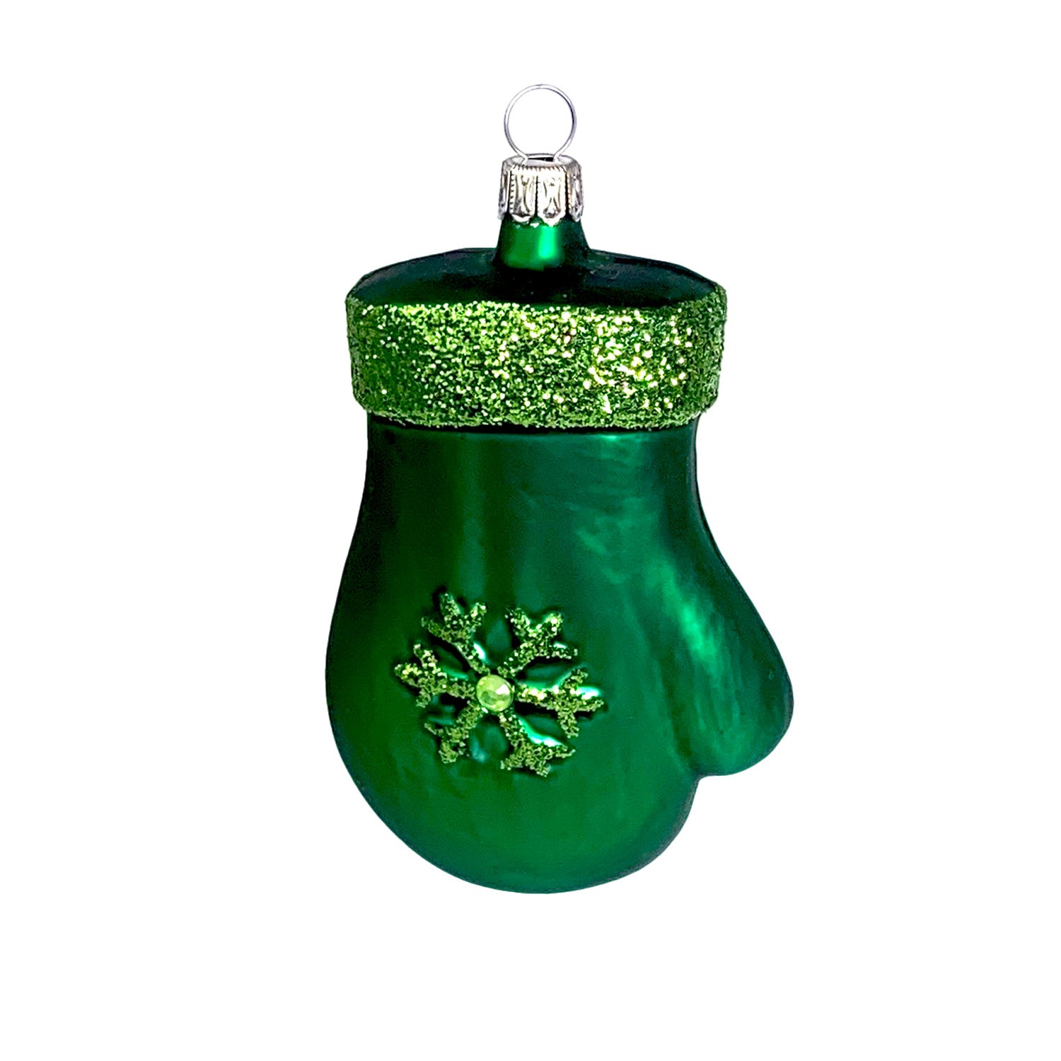 Handschuh grün Christbaumkugel aus Glas – Christbaumkugeln aus Glas