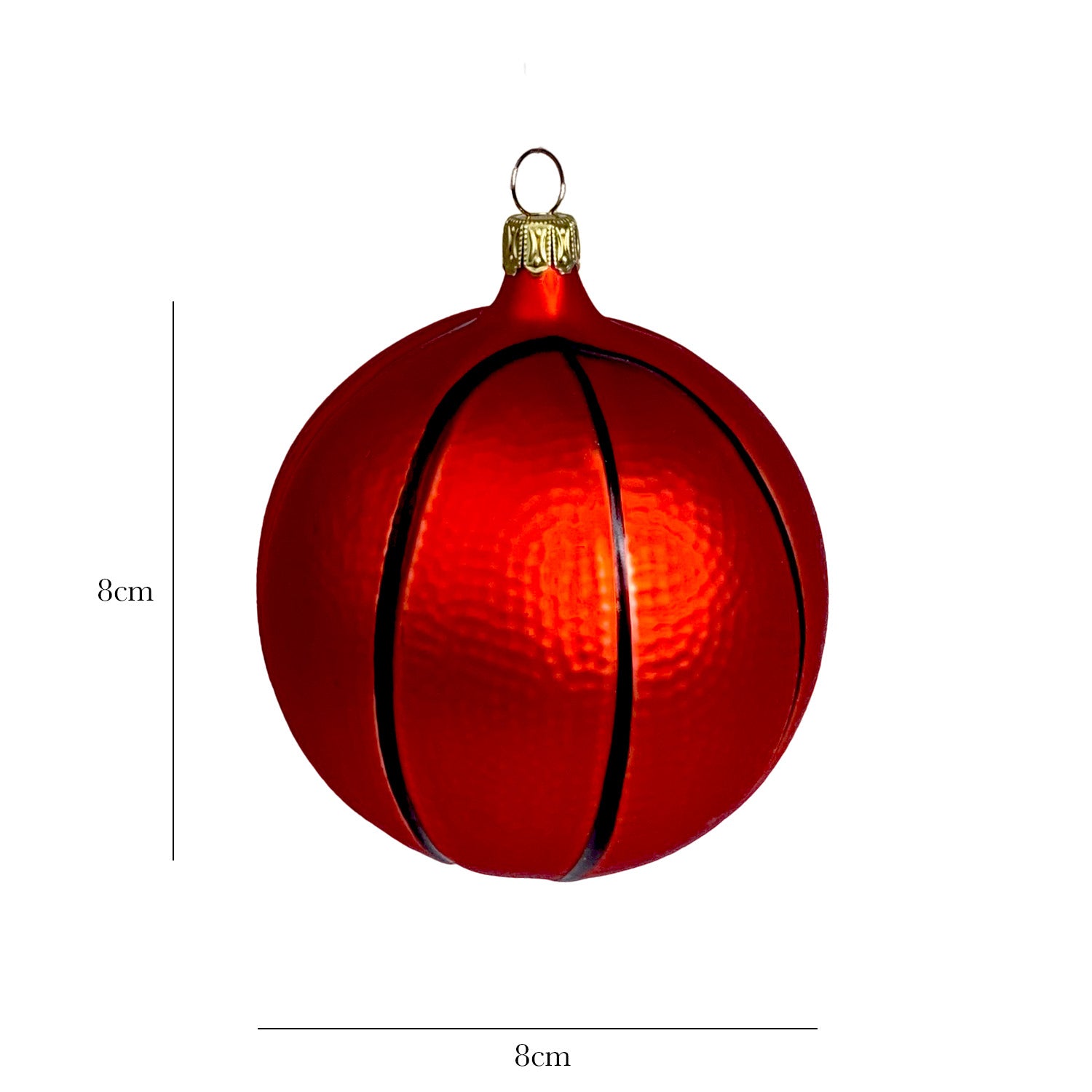 Basketball groß Christbaumkugel aus Glas – Christbaumkugeln aus Glas