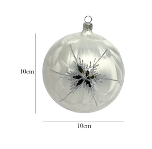 10cm Kugeln Silver Breeze Christbaumkugeln aus Glas Christbaumschmuck aus Glas Weihnachtsbaumkugeln aus Glas Weihnachtsbaumschmuck aus Glas