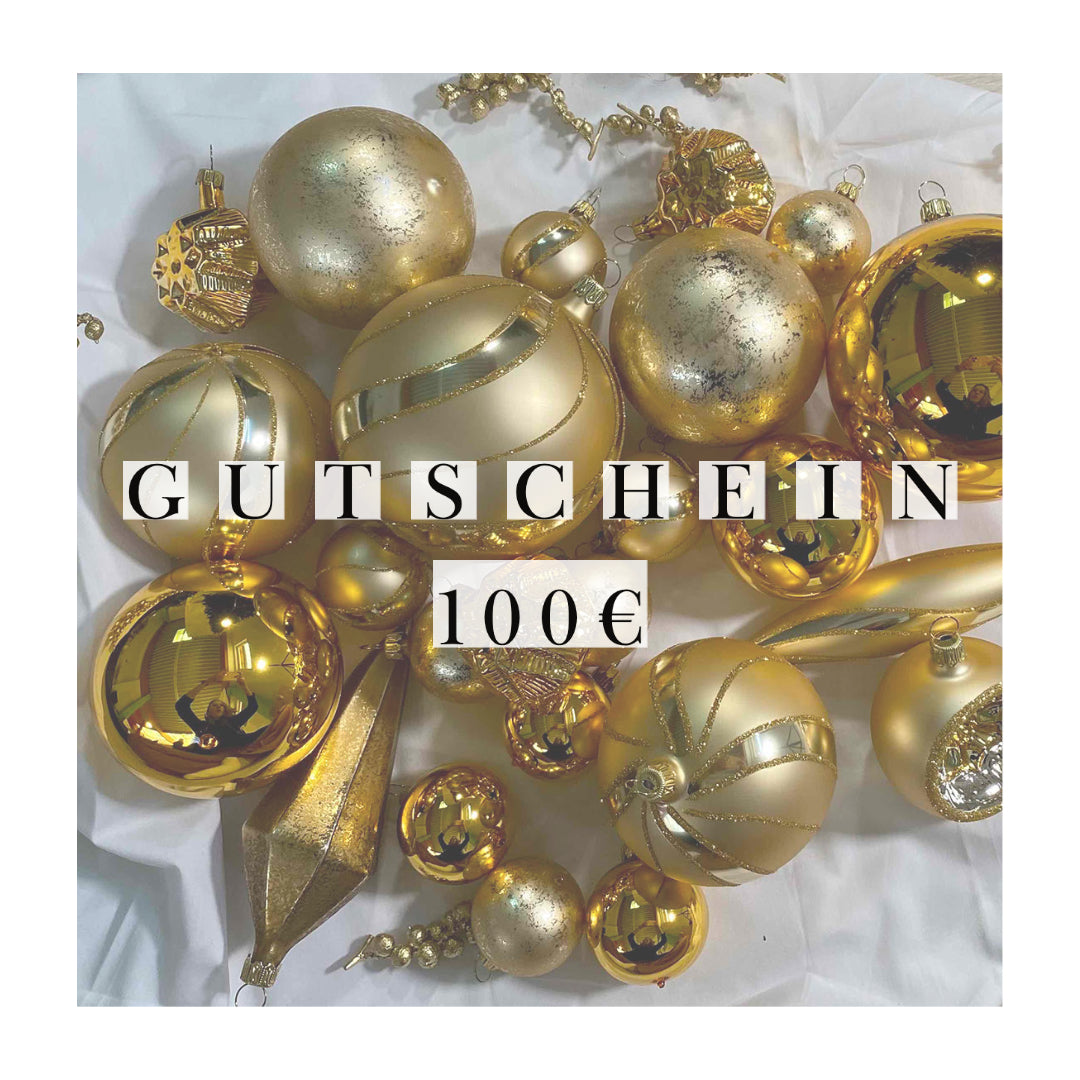 Gloelle Christbaumkugeln Gutschein 100 Euro – Christbaumkugeln aus Glas
