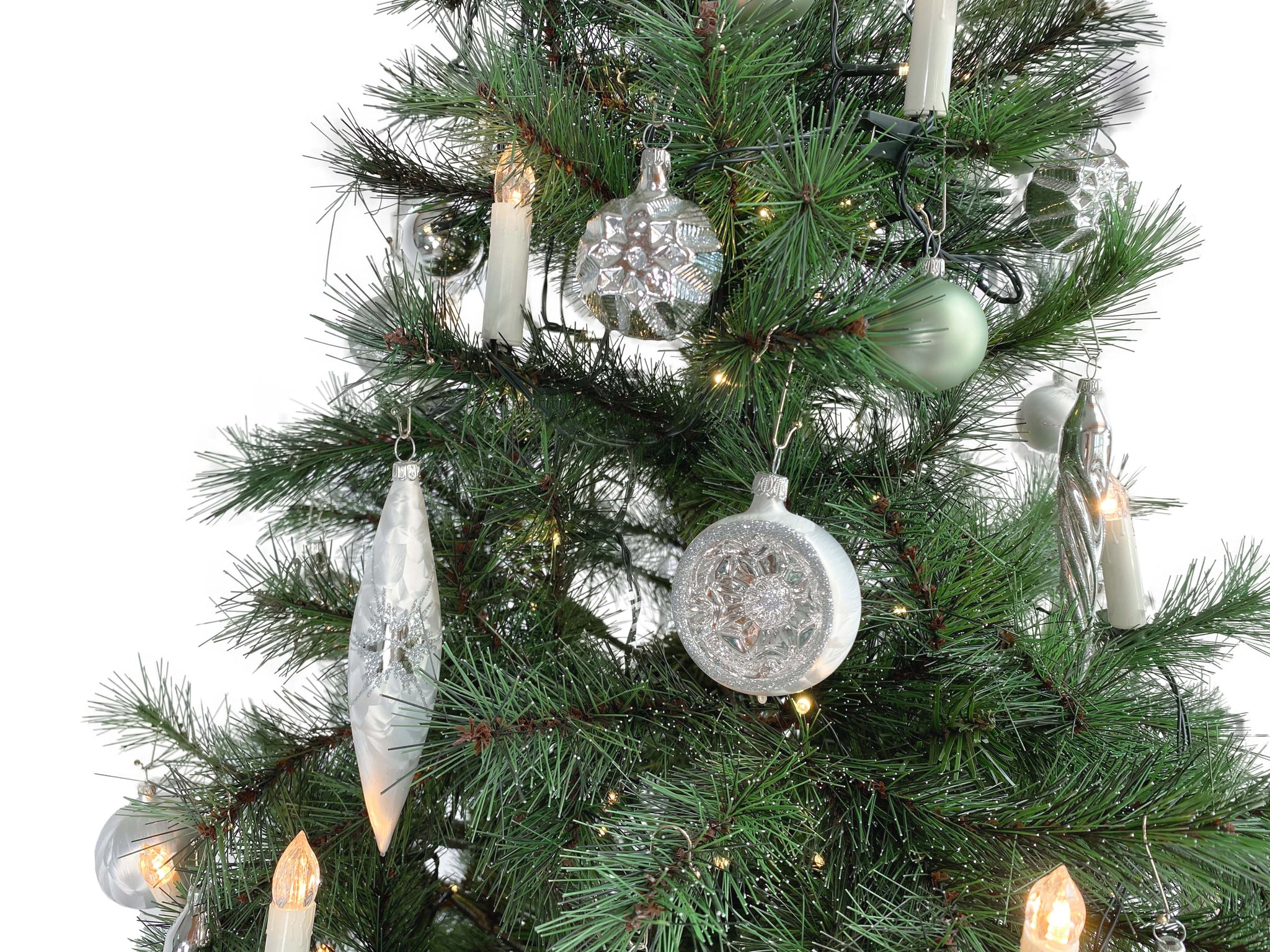 Silver Breeze Gloelle Box Christbaumkugeln aus Glas Christbaumschmuck aus Glas Weihnachtsbaumkugeln aus Glas Weihnachtsbaumschmuck aus Glas