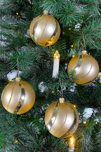 10cm Kugeln Satin Glow Christbaumkugeln aus Glas Christbaumschmuck aus Glas Weihnachtsbaumkugeln aus Glas Weihnachtsbaumschmuck aus Glas