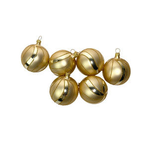 6cm Christbaumkugeln Satin Glow