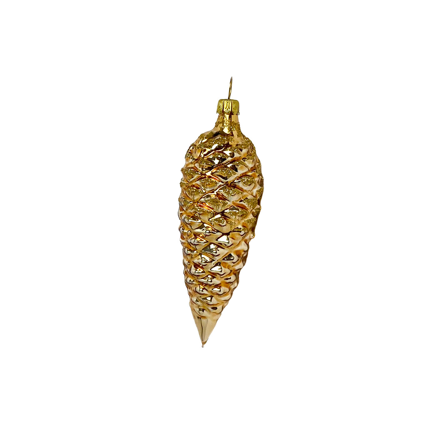 Tannenzapfen Ornament gold - Golden Merlot